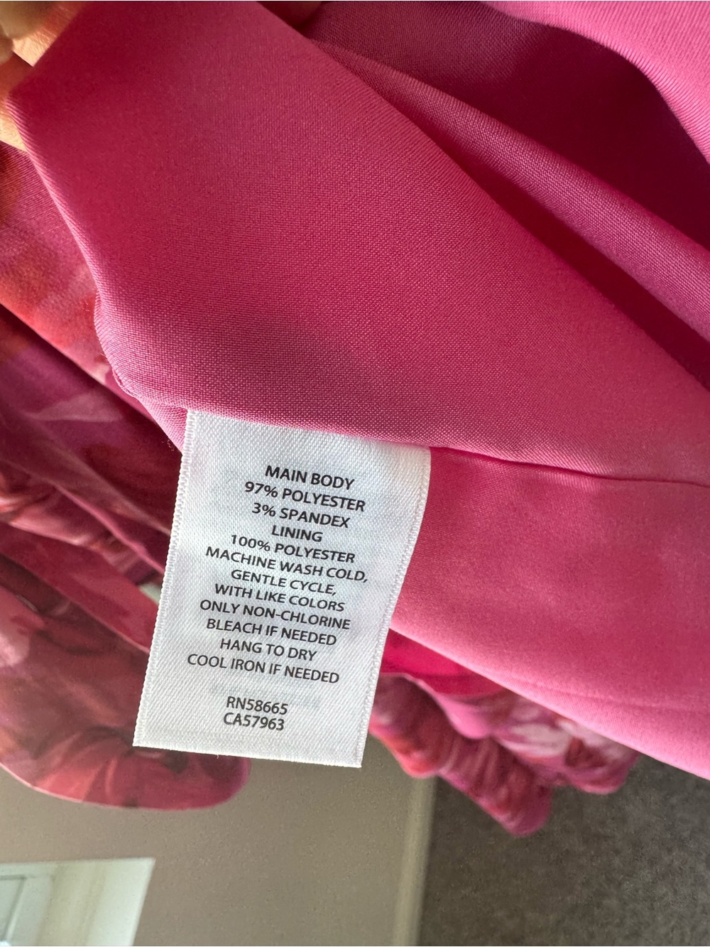 Chelsea28 Flutter Sleeve Faux Wrap Midi Dress in Pink Allison Bloom Size M - Picture 6 of 6